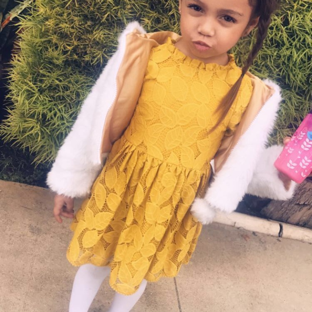 Spring yellow dress